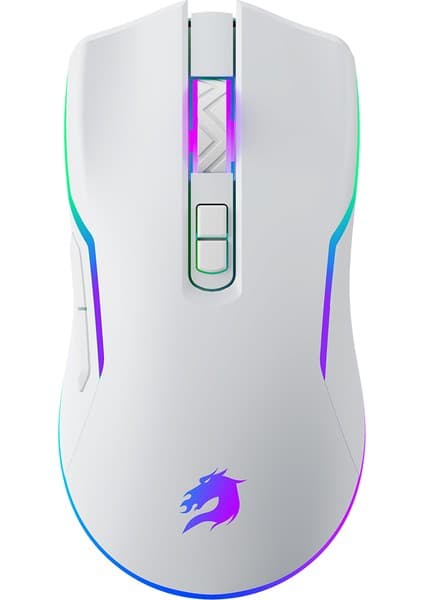 GameBooster M18 Inferno 2.4ghz Kablosuz Rgb Aydınlatmalı Beyaz Profesyonel Gaming Mouse