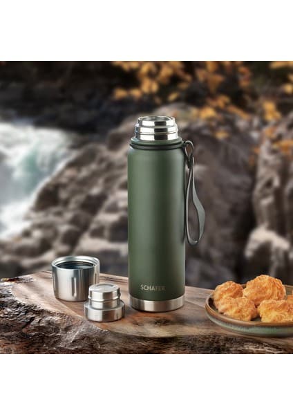 Schafer Steely Termos 520 ml - Yeşil