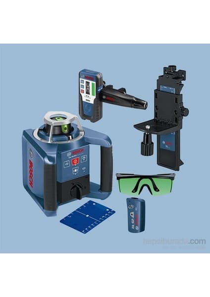 Bosch GRL 300 HVG Set Profesyonel Rotasyon Lazeri 300 m Ölçüm Mesafesi ile Yüksek Hassasiyet