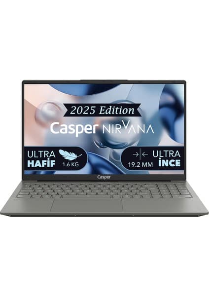 Casper Nirvana X600 Ryzen5-7430U 16GB 500GB SSD 15.6" W11P Laptop X600.7430-BV00R-G-F