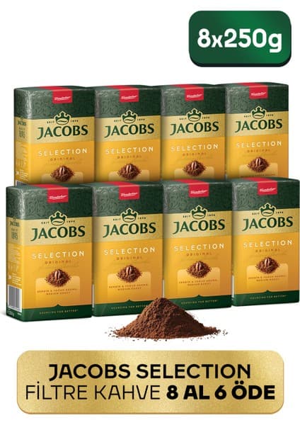Jacobs Selection Filtre Kahve 250 gr x 8