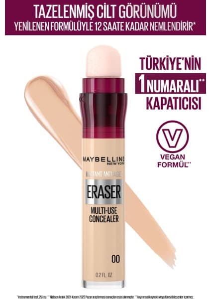 Maybelline New York Instant Anti Age Eraser Kapatıcı - 00 Ivory