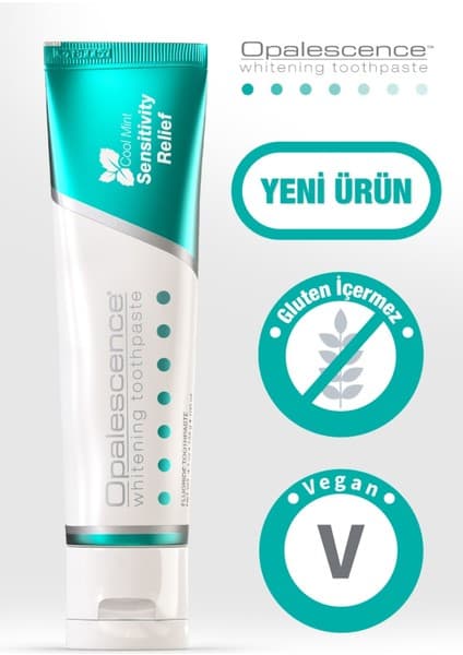 Opalescence Beyazlatıcı Diş Macunu 133 gr Hassas Dişler İçin Nane Aromalı Glütensiz