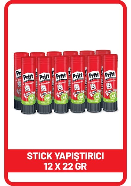 Pritt Stick Yapıştırıcı 22 Gr 56102 - 12 Adet