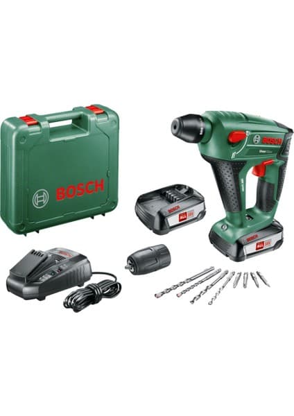 Bosch UNEO MAXX 18V Çift Akülü Kırıcı Delici 2,5 Ah Darbeli Özellikleriyle Güçlü Performans