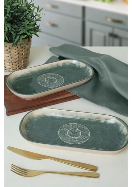 Keramika Maya Noyan Kayık Tabak 28 Cm 2 Adet 20790