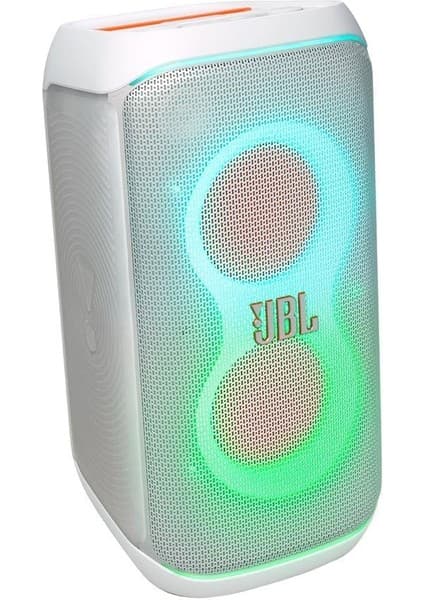 JBL Partybox CLUB120 Beyaz Bluetooth Hoparlör, 160 W Güç, Suya Dayanıklı ve Taşınabilir