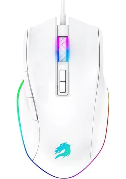 GameBooster M16 Myth Rgb Aydınlatmalı Beyaz Profesyonel Gaming Mouse
