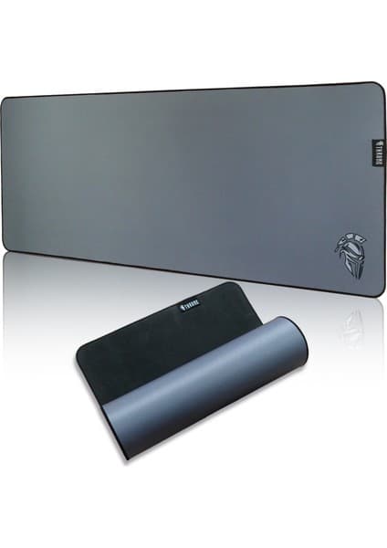 Throne Moon Gray 80X30CM Hybrid (Control + Speed) Kumaş - 4mm Kalınlık - Özel Yüzey Altı Dikiş - Kaydırmaz Zemin XL Premium E-Sport Gaming Mousepad