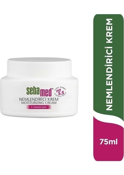 Sebamed %2 Vitamin E İçeren Nemlendirici Yüz ve Boyun Cilt Bakım Kremi – Günlük Bakım - 75 ml