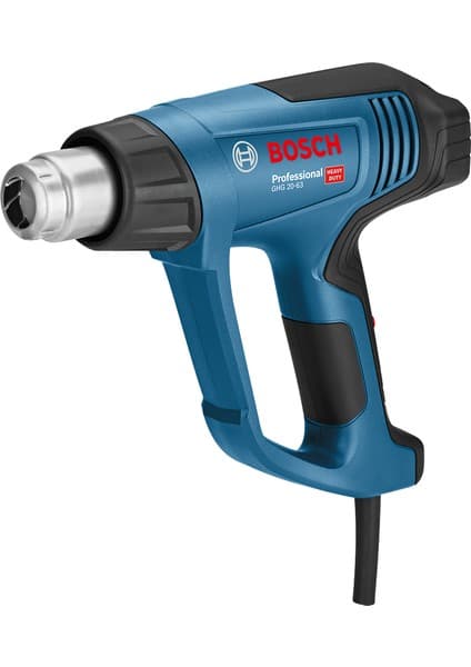 Bosch GHG 20-63 Professional Sıcak Hava Tabancası 0.601.2A6.200 2000 W Üç Kademeli Sıcaklık Kontrolü