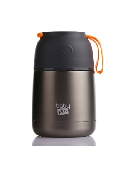 Baby Plus Vakumlu Çift Taraflı 450 ml Bebek Mama Saklama Termosu Paslanmaz Çelik Özellikli