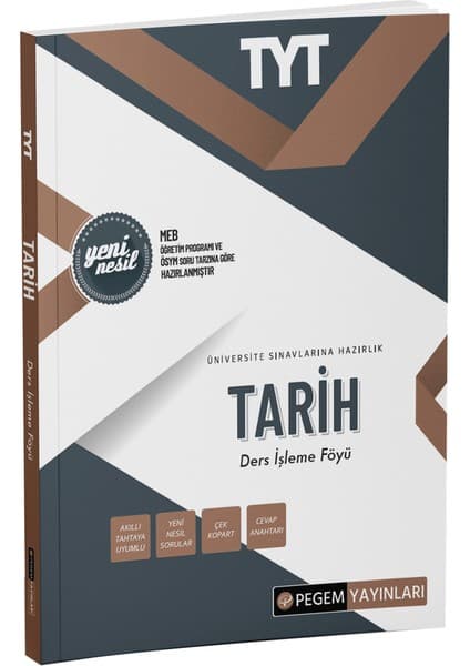 Pegem Akademi Yayıncılık TYT Tarih Ders İşleme Föyü
