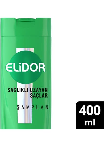 Elidor Superblend Saç Bakım Şampuanı Sağlıklı Uzayan Saçlar Biotin Argan Yağı Arjinin 400 ml