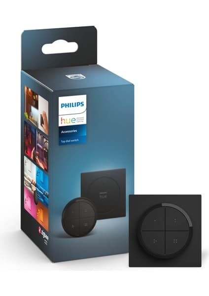 Philips Hue Tap Anahtar Switch - Siyah 10 W Güç Tüketimi ile Uzun Ömürlü LED Duy Tipi