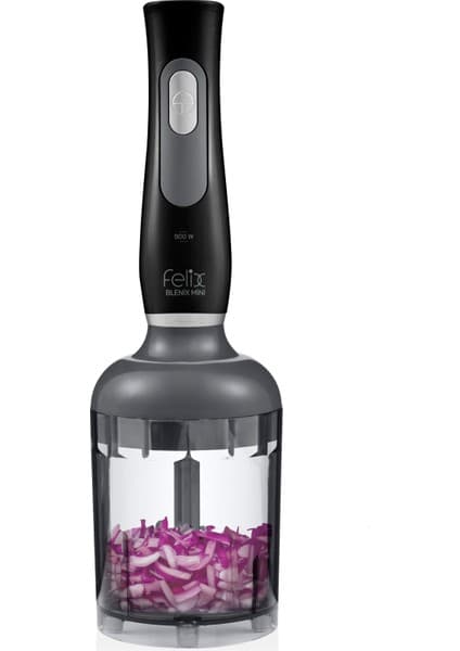 Arzum FL195 Felix Blenix Mini El Blender Seti 900W, Çırpıcı ve Doğrayıcılı, Siyah