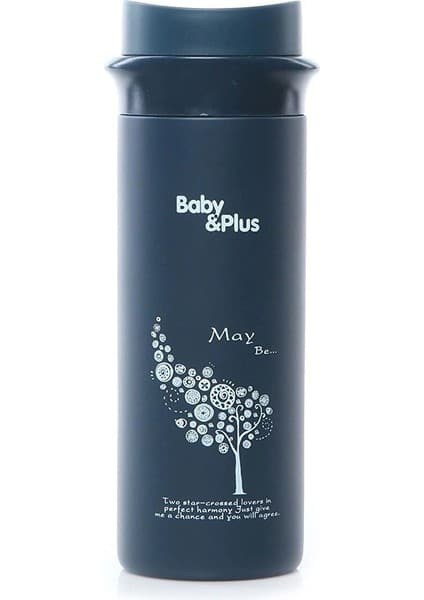 Baby Plus Paslanmaz Çelik Bebek Mama Saklama Termosu 350 ml Mavi Renkli Kolay Temizlenebilir Tasarım