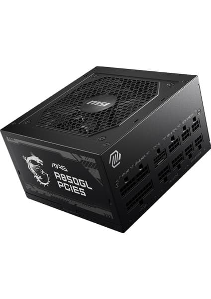MSI MAG A850GL PCIE5 850W 80+ Gold PCIe5.0 Tam Modüler Siyah Güç Kaynağı