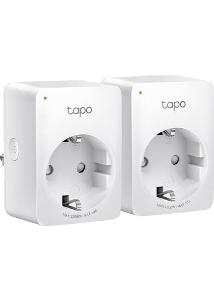 TP-Link Tapo P100(2-pack) | Akıllı Mini Wi-Fi Priz | Uzaktan Kontrol | Alexa ve Google Home Uyumlu | Cihaz Paylaşımı | Zamanlama Özelliği | Kolay Kurulum | Hub Gerektirmez