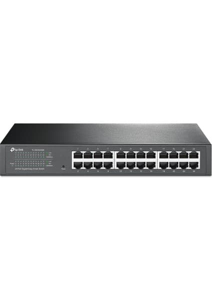 TP-Link TL-SG1024DE 24 Port 10-100-1000 Mbps Switch Çelik Kasa Easy Smart Rack Mount