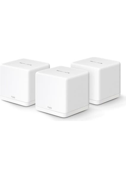 Mercusys Halo H60X(3-pack), AX1500Mbps, Dual-Band, Gigabit Portları, 100'e Kadar Cihaz Bağlanabilir, 550 m²'ye Kadar Kapsama, Akıllı Bağlantı, Mobil Uygulama ile Kolay Kurulum, Wi-Fi 6 Mesh Sistemi