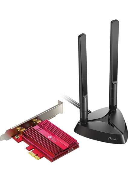 TP-Link Archer TX3000E | Wi-Fi 6 & Bluetooth 5.0 PCIe Adaptör | AX3000 Mbps | Intel Chipset | WPA3 Güvenlik | Mıknatıslı Antenler | Düşük Gecikme | Geniş Kapsama