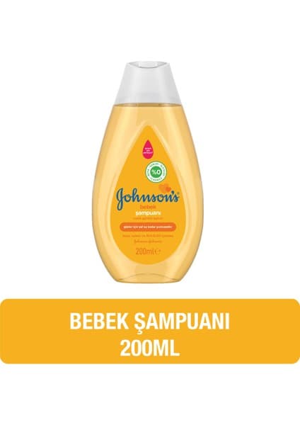 Johnson's Bebek Şampuanı 200 ml Günlük Kullanım için Yumuşak Formül Hassas Ciltler için