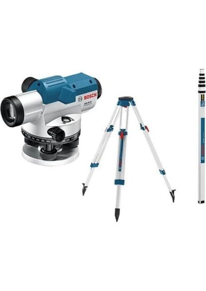 Bosch GOL 20 D Optik Nivelman 360 Derece Ölçüm Mesafesi Dış Mekan Kullanımı İçin Dayanıklı