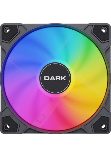 Dark Sessiz 12cm ARGB 1200RPM 36CFM 22dBA 4pin + 3Pin LED Kasa Fanı (DKCF127ARGB)