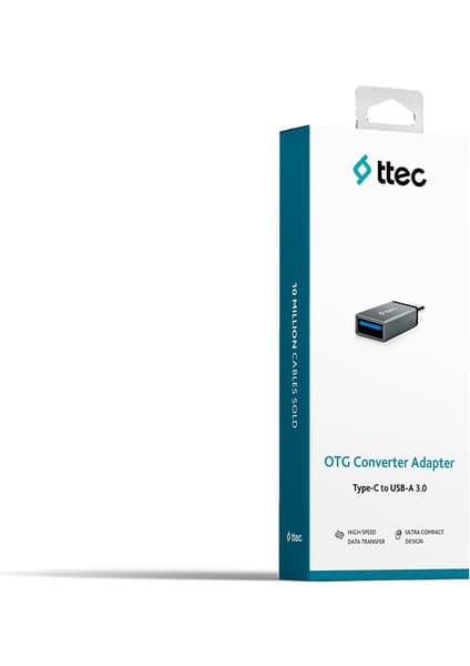 Ttec 2DK43UG Ttec Type-C Usb-A 3.0 Otg Dönüstürücü Adaptör Uzay Grisi