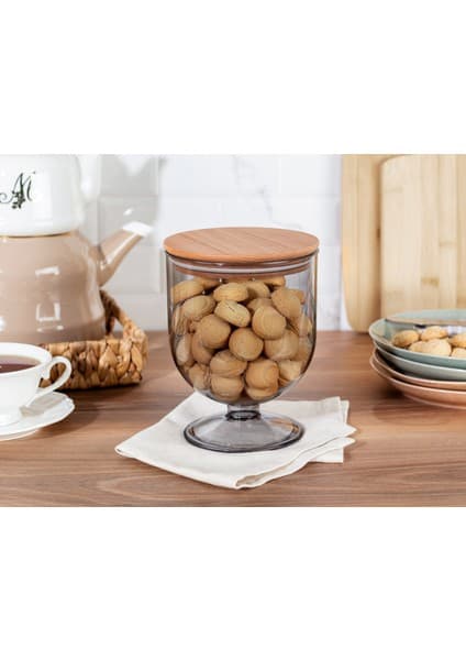 Madame Coco Marion Ahşap Kapaklı Saklama Kabı 1600ml