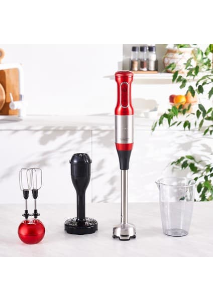 Karaca Mastermaid Prosteel Hand Blender Imperial Red Inox 1500 W