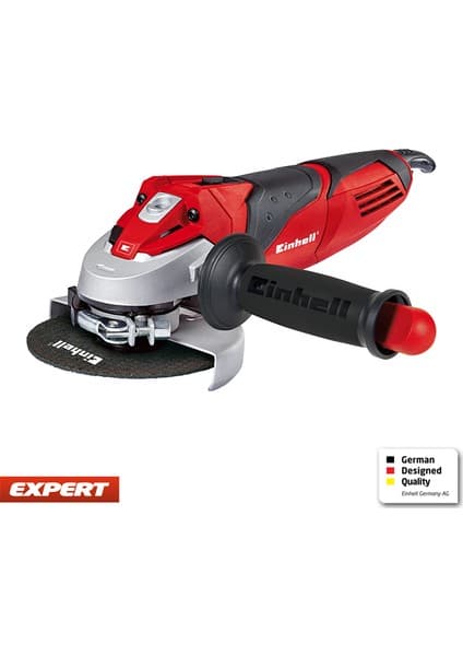 Einhell Avuç Taşlama TE-AG 125/750 (750 W, hızlı ayarlanabilir disk koruması, mil kilitleme, düşük titreşimli çalışma, yeniden başlatma koruması, güvenlik şalteri) - 4430880
