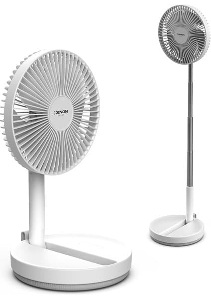 Xenon Smart Katlanabilir Vantilatör Doğal Rüzgar Şarj Edilebilir Bataryalı 4 Hız Kademeli Ultra Sessiz Taşınabilir Ayaklı Fan X6103