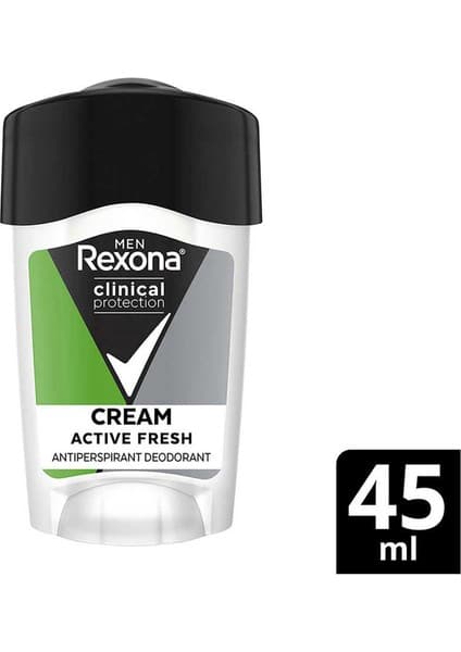 Rexona Men Clinical Protection Erkek Stick Deodorant Active Fresh 45 ml