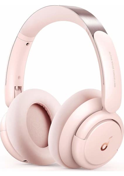 Anker Soundcore Q30 Kulak Üstü Bluetooth Kulaklık, Hibrit Aktif Gürültü Engelleme, Pembe - A3028