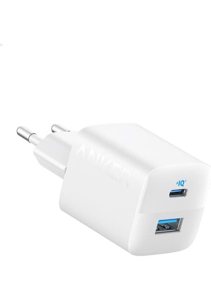 Anker 323 USB-C Şarj Cihazı, 33W, 2 Bağlantı Noktalı, Beyaz - A2331