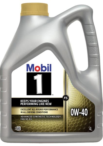 Mobil 1 FS 0W40 Motor Yağı 4 lt Viskozite 0W-40 API SN/CF ACEA A3/B4 Üstün Performans ÜT:2025