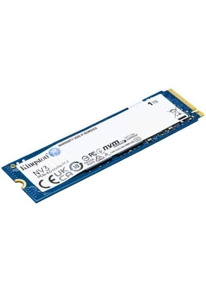 Kingston 1TB NV3 M.2 2280 NVMe SSD | PCIe 4.0 Gen 4x4 | Up to 6000 MB-s | SNV3S-1000G