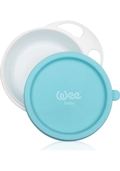 Wee Baby Hijyenik Kapaklı Mama Tabağı Mavi
