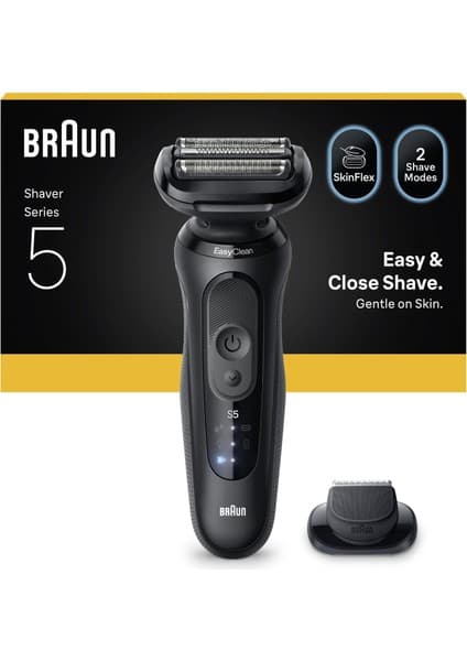 Braun Series 5 Elektrikli Tıraş Makinesi, Islak ve Kuru, Hassas Düzeltici Başlık, 52-N1200S
