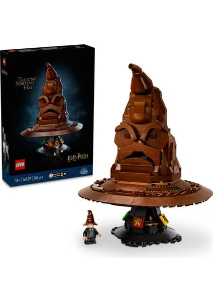 LEGO ® Harry Potter™ Konuşan Seçmen Şapka 76429 - Yetişkinler için Rastgele Sesli Yapım Parçası İçeren Model Yapım Seti (561 Parça)