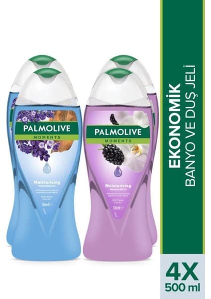 Palmolive moments duş jeli 4'lü set 500 ml