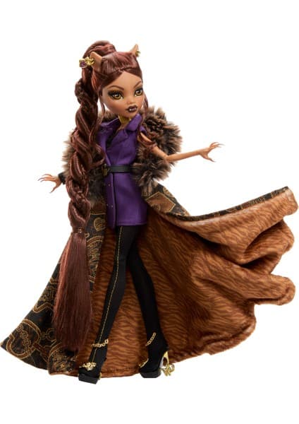 Monster High Clawdeen Wolf House Of Wolf Bebek, Şık Kabanı ve Özel Aksesuarlarıyla JDR66