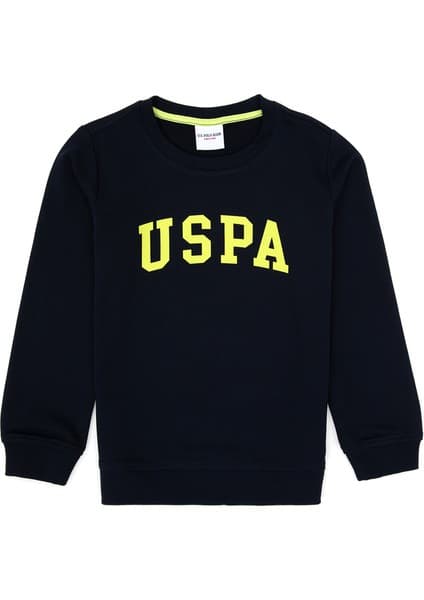 U.S. Polo Assn. Erkek Çocuk Lacivert Basic Bisiklet Yaka Sweatshirt 50313830-VR033
