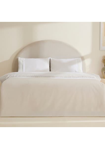 Karaca Home Teora Dantelli Çift Kişilik Nevresım Takımı Beyaz