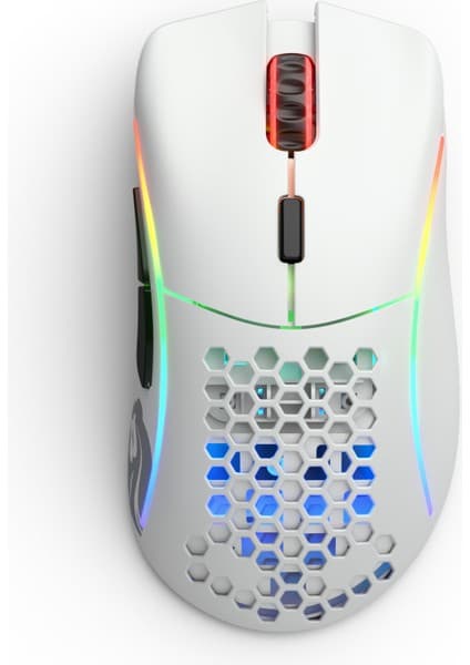 Glorious Model D Kablosuz RGB Ergonomik 19000 DPI Gaming Mouse – Mat Beyaz