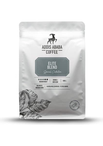 Addis Ababa Coffee Elite Blend Çekirdek Kahve 1000 Gr. ÇEKİRDEK KAHVE