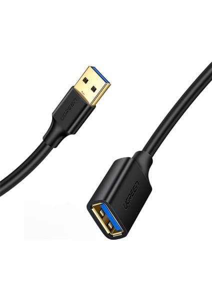 UGREEN USB 3.0 Uzatma Kablosu 2 Metre, Siyah, 10373