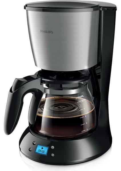 Philips Filtre Kahve Makinesi, 1,2 Lt Kapasite, Otomatik Kapanma, Cam Demlikli, Kolay Doldurma, Zamanlayıcı, HD7459/20